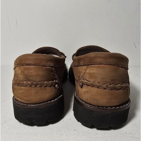 Allen Edmonds Sequoia Loafers Mens Size 10 D Brown Nubuck Leather Shoes Moccasin - Picture 7 of 9
